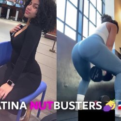 GIANNA SQUATS HER JUICY DOMINICAN TEEN BUTT